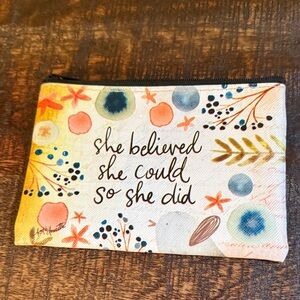Inspirational Multicolor Wristlet Clutch